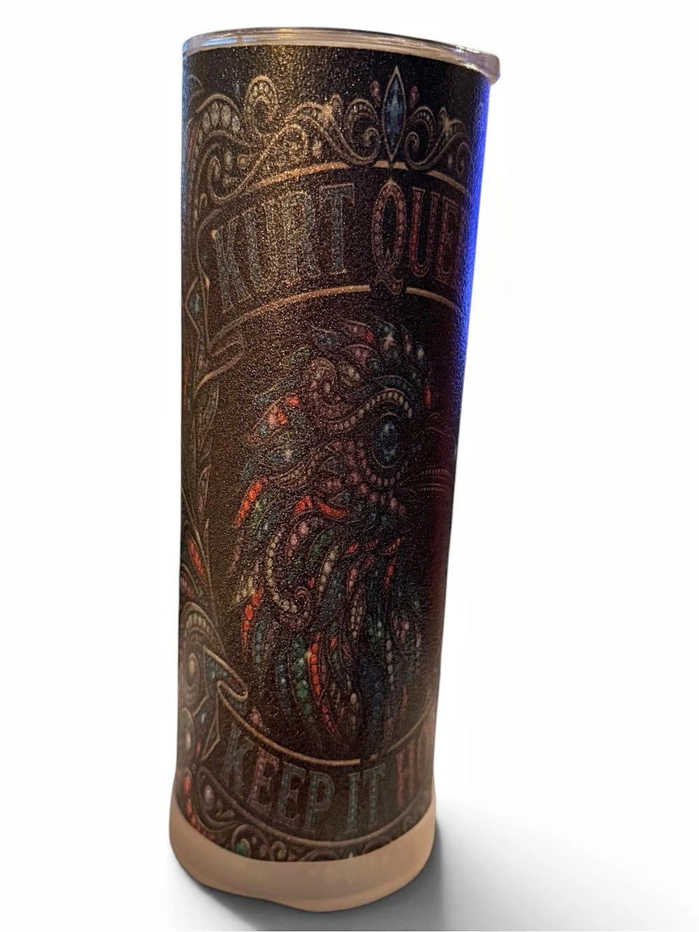 Hogg Outfitters 2.0 Oz Metallic Glitter fashion KG Tumbler black glitter